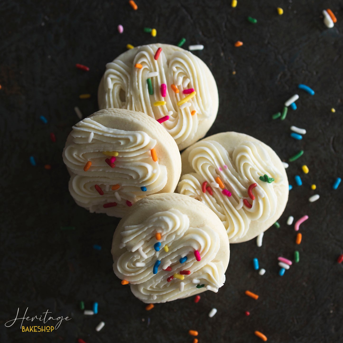 Rainbow Sprinkle Sugar Cookies--NEW!
