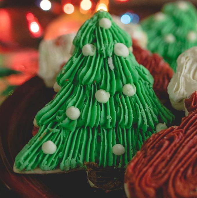 Single Christmas Tree Cookie