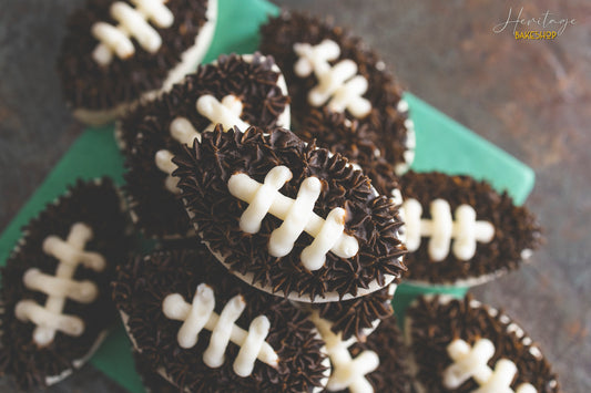 Football Sugar Cookies (One Dozen)