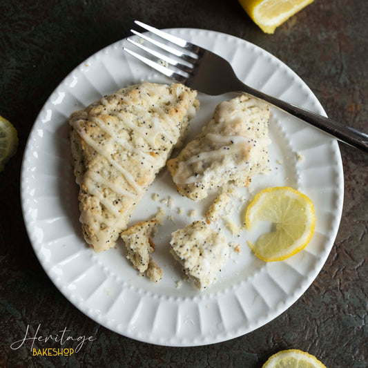 Lemon Poppyseed Scones--NEW!!